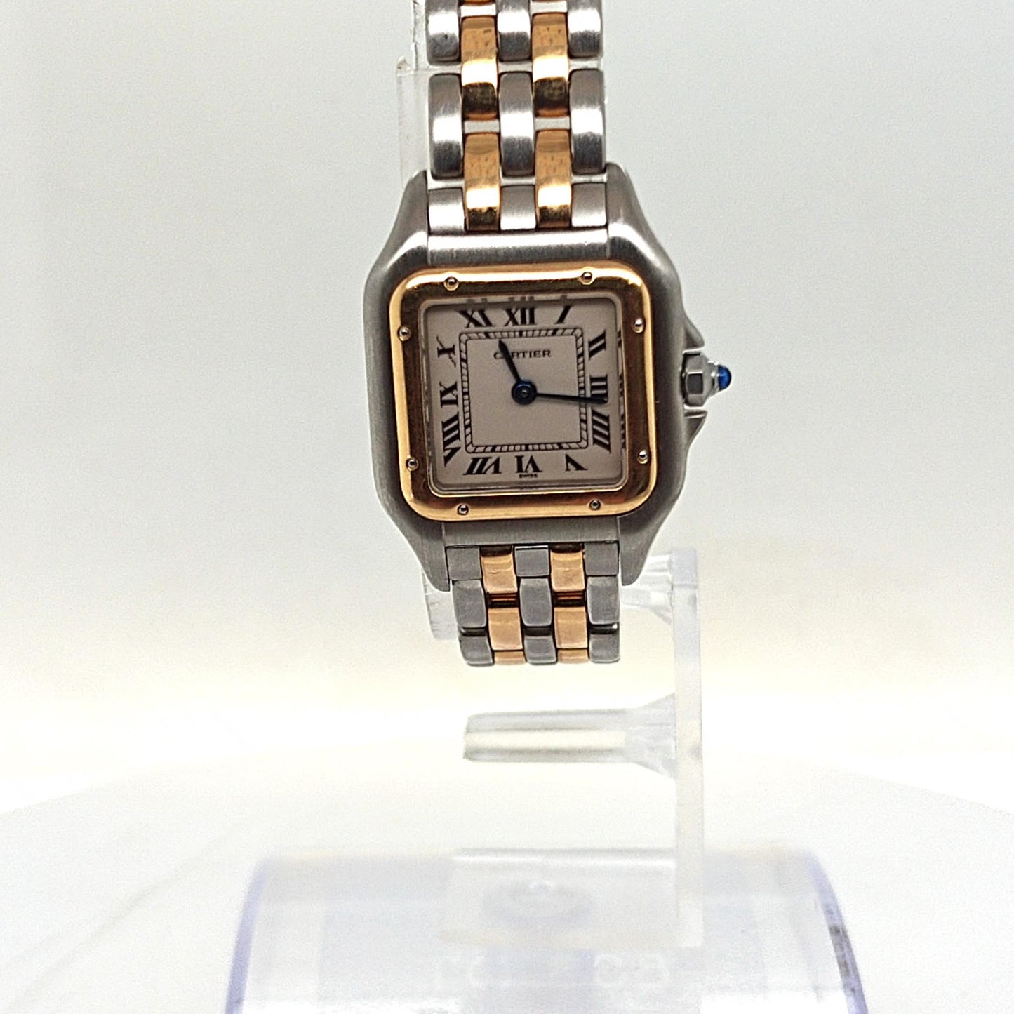 CARTIER PANTHERE SMALL TWO TONE TWO ROW LADIES WATCH