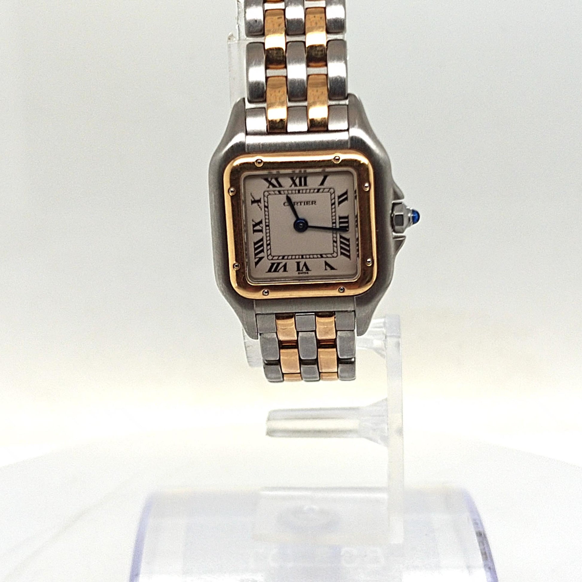CARTIER PANTHERE SMALL TWO TONE TWO ROW LADIES WATCH