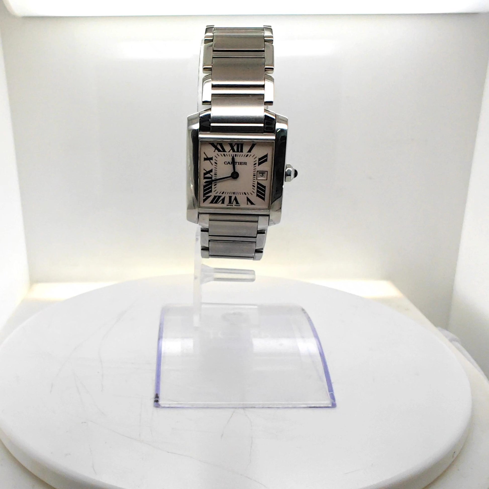 CARTIER TANK FRANCAISE MEDIUM STAINLESS STEEL