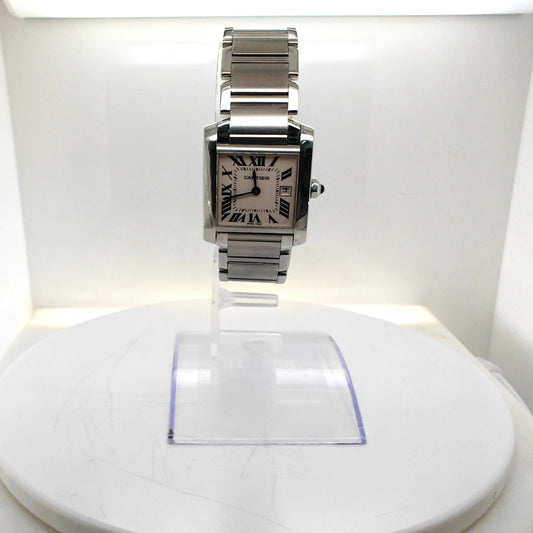 CARTIER TANK FRANCAISE MEDIUM STAINLESS STEEL