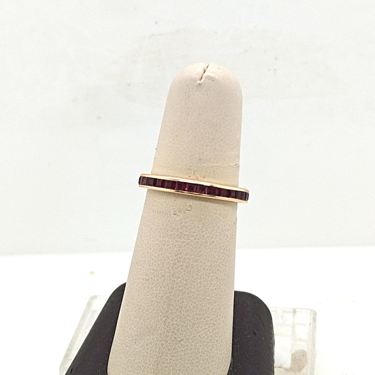 RUBY ETERNITY BAND RING 1.1CTW ROSE GOLD