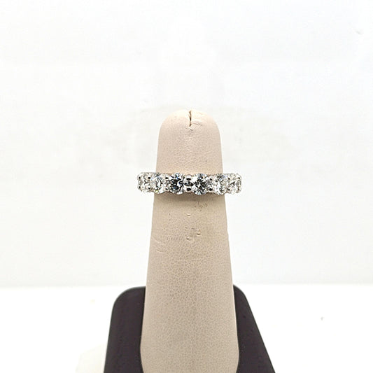 DIAMOND ETERNITY BAND RING 6.04CTW PLATINUM