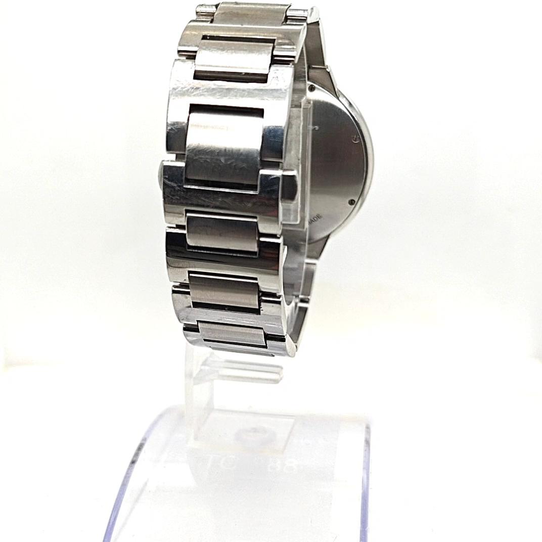 CARTIER BALLON BLEU WATCH STEEL 42MM DIAMOND BEZEL