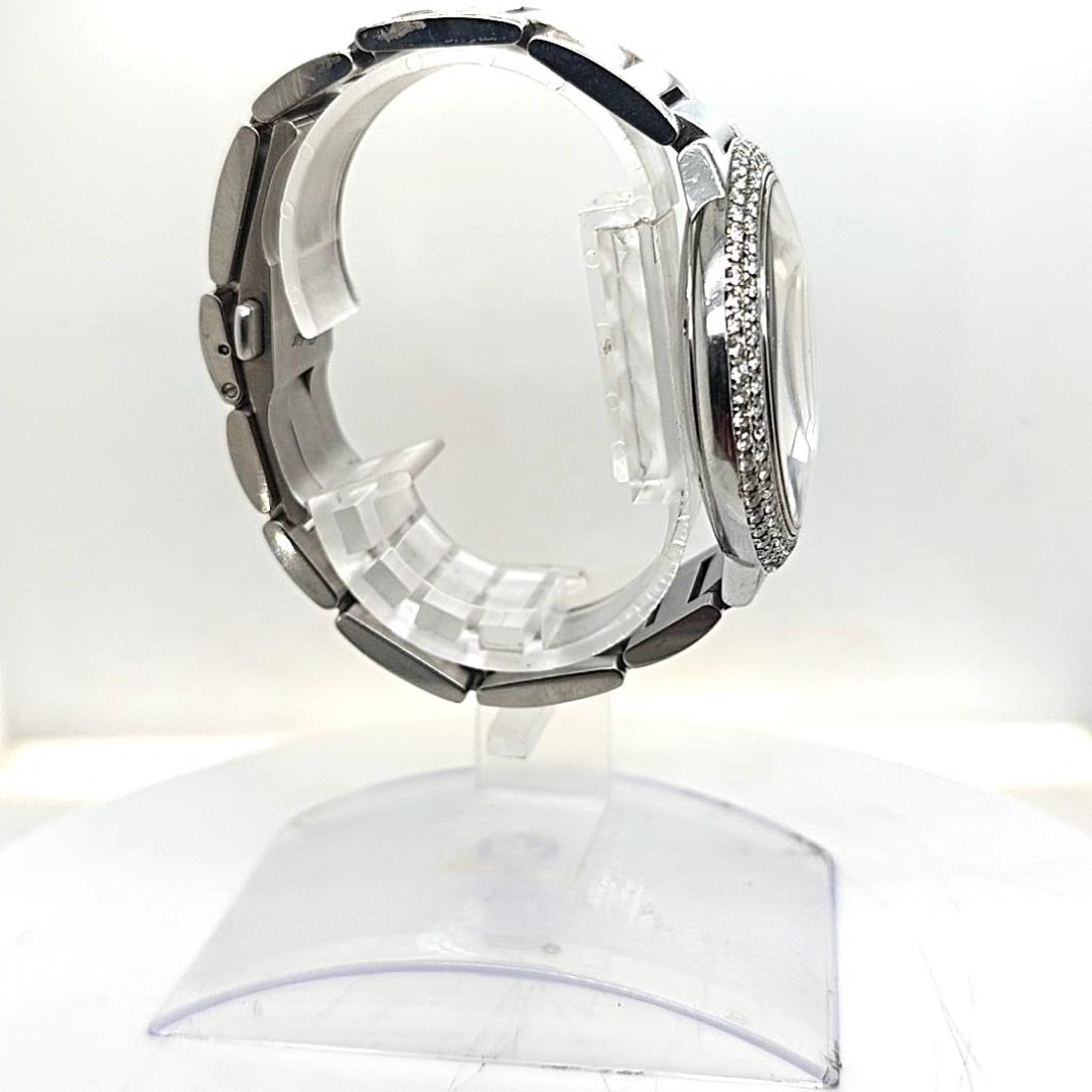 CARTIER BALLON BLEU WATCH STEEL 42MM DIAMOND BEZEL