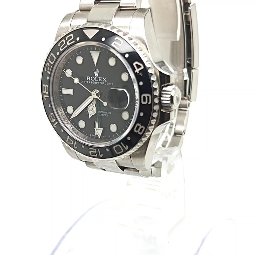 ROLEX GMT MASTER II GREEN ARROW OYSTER STEEL