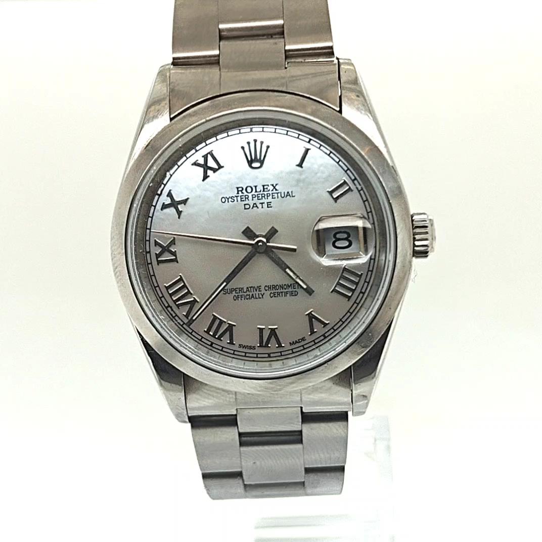 ROLEX DATE STAINLESS STEEL 34MM OYSTER