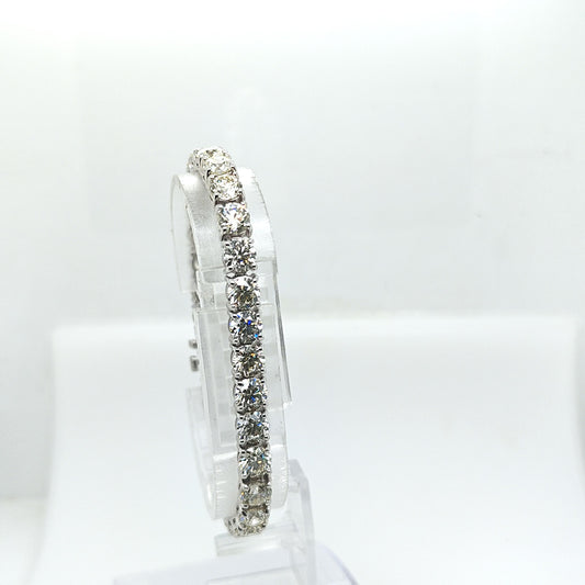 DIAMOND TENNIS BRACELET 22.34CT WHITE GOLD