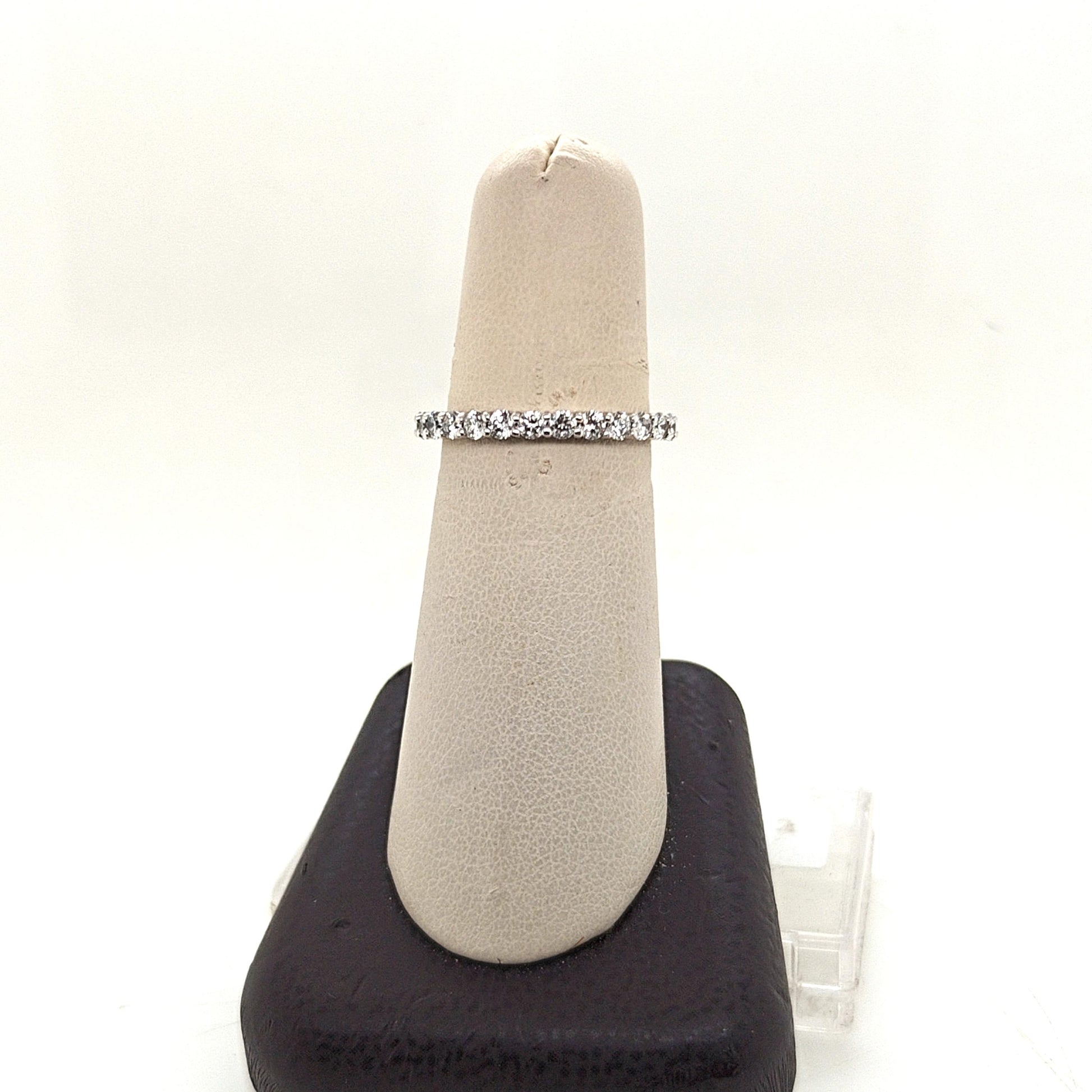 DIAMOND ETERNITY BAND RING 1.45CTW WHITE GOLD