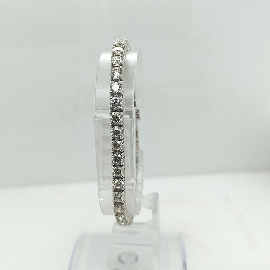 DIAMOND TENNIS BRACELET 10.18CTW WHITE GOLD