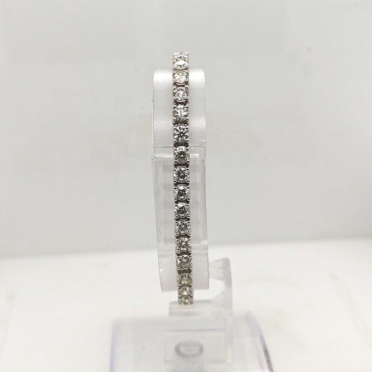 DIAMOND TENNIS BRACELET 10.38CTW WHITE GOLD