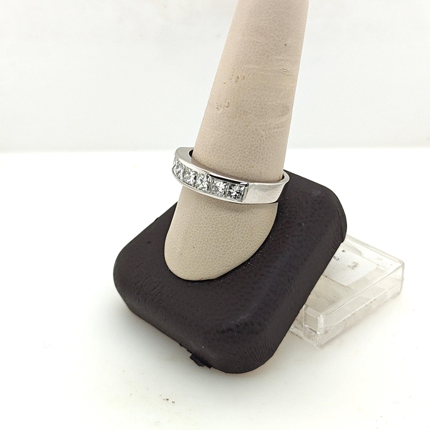 DIAMOND MENS WEDDING BAND RING  1.5CTW PLATINUM