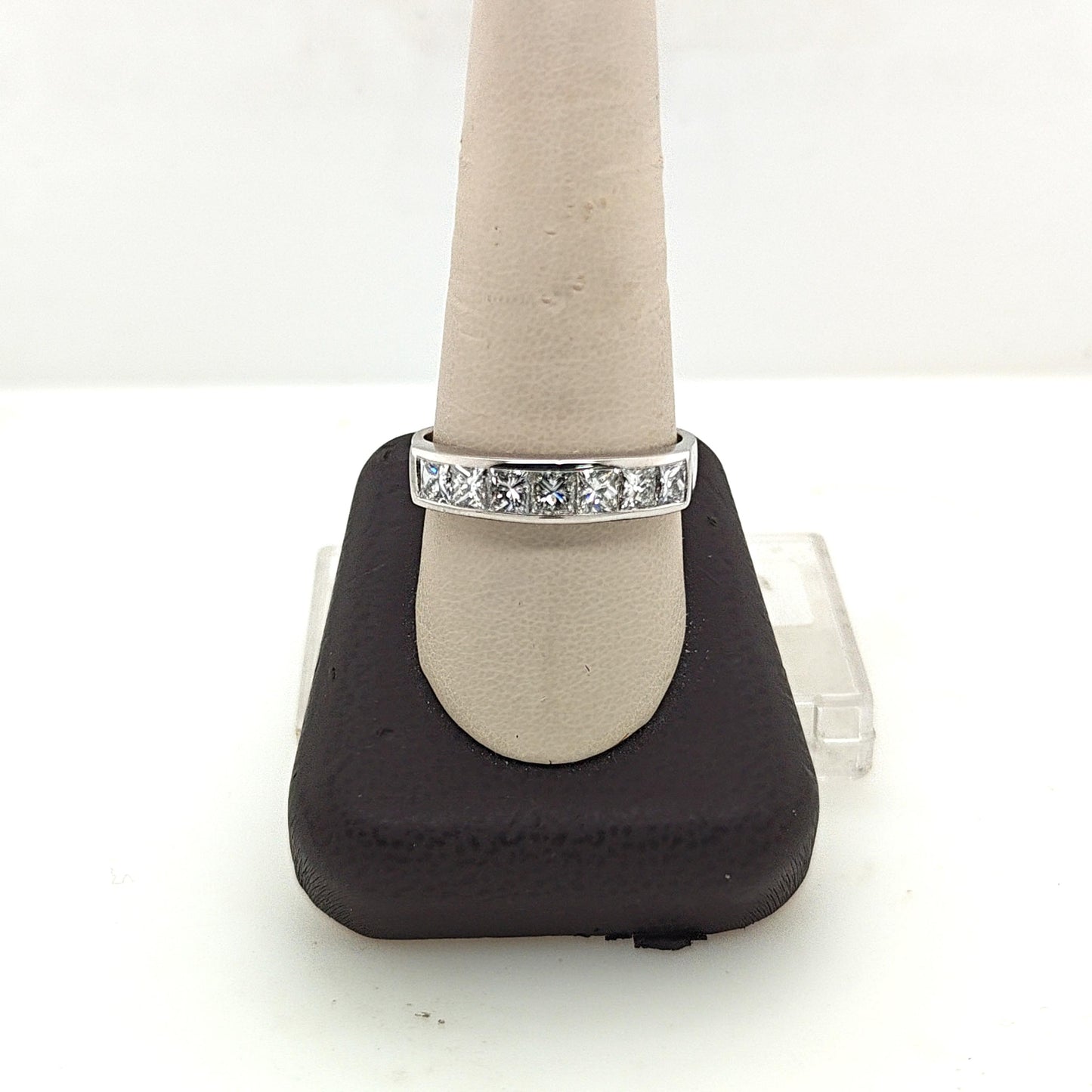 DIAMOND MENS WEDDING BAND RING  1.5CTW PLATINUM