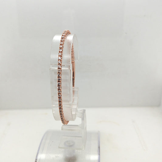 FLEXIBLE DIAMOND BANGLE BRACELET 2.01CTW ROSE GOLD