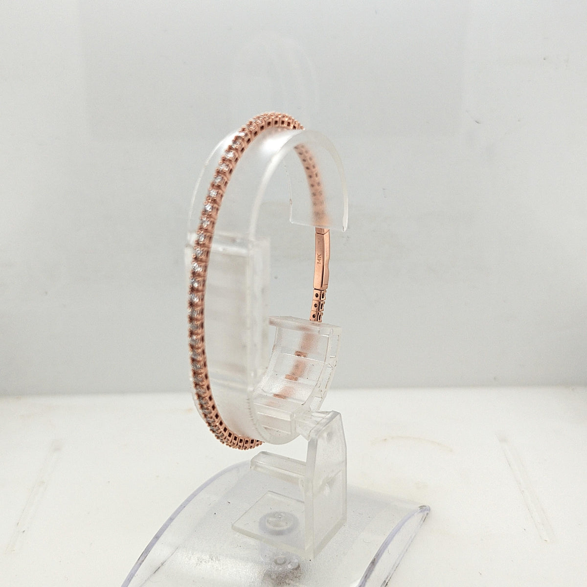 FLEXIBLE DIAMOND BANGLE BRACELET 2.01CTW ROSE GOLD
