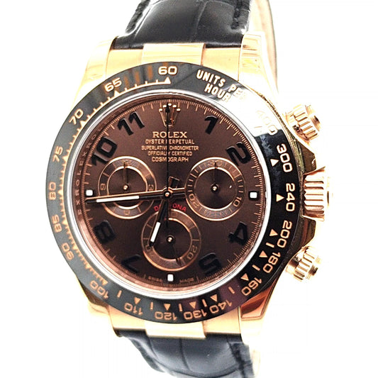 ROLEX DAYTONA ROSE GOLD CHOCOLATE DIAL