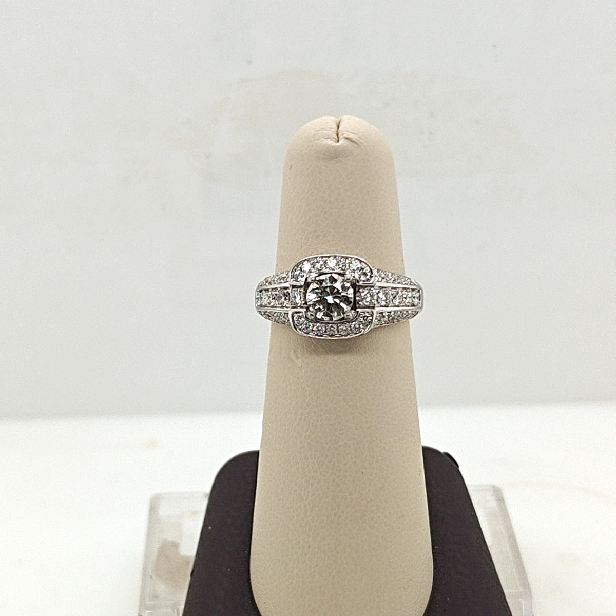 DIAMOND ENGAGEMENT RING 1.65CTW WHITE GOLD