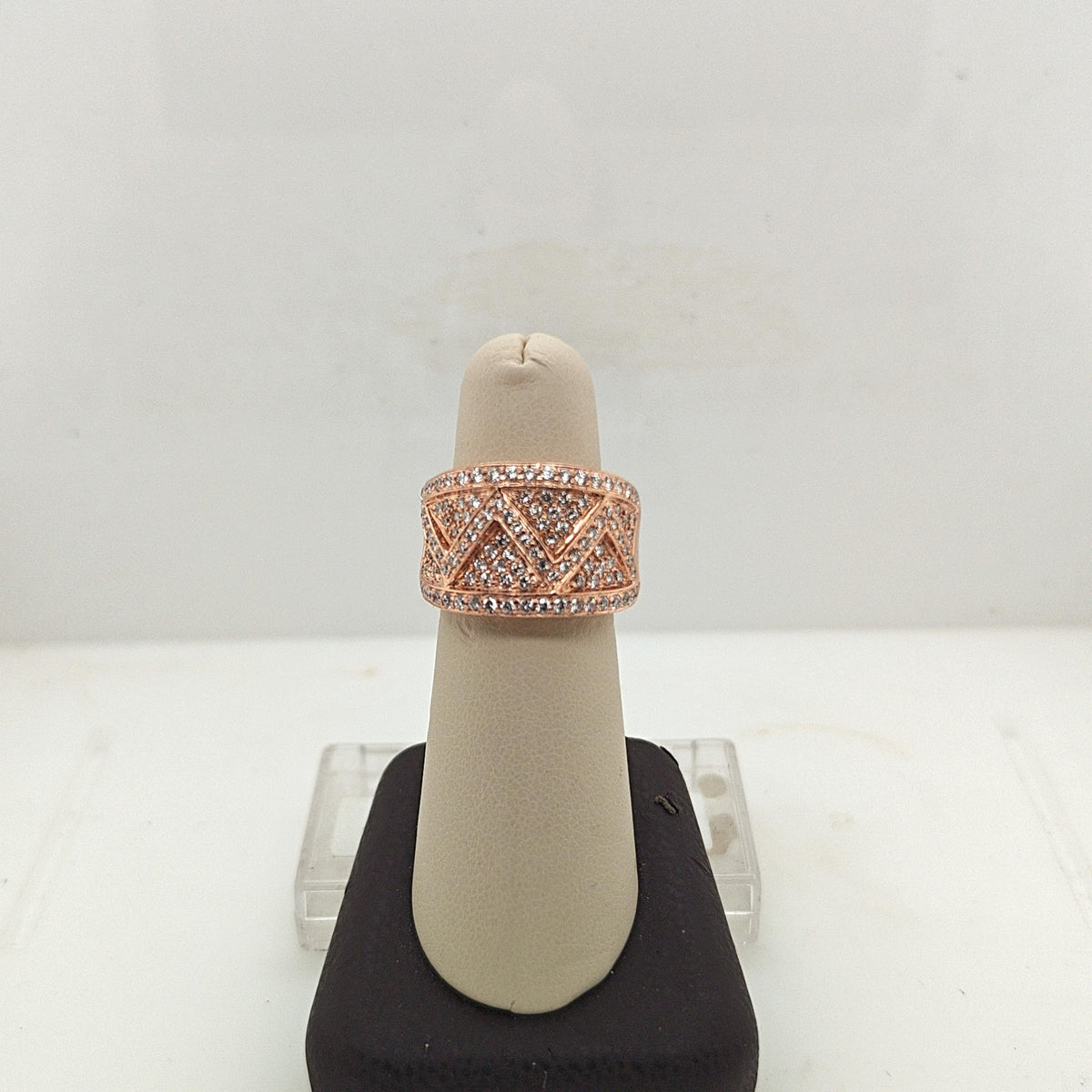 DIAMOND PAVE RING 1.85CTW ROSE GOLD