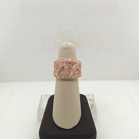 DIAMOND PAVE RING 1.85CTW ROSE GOLD