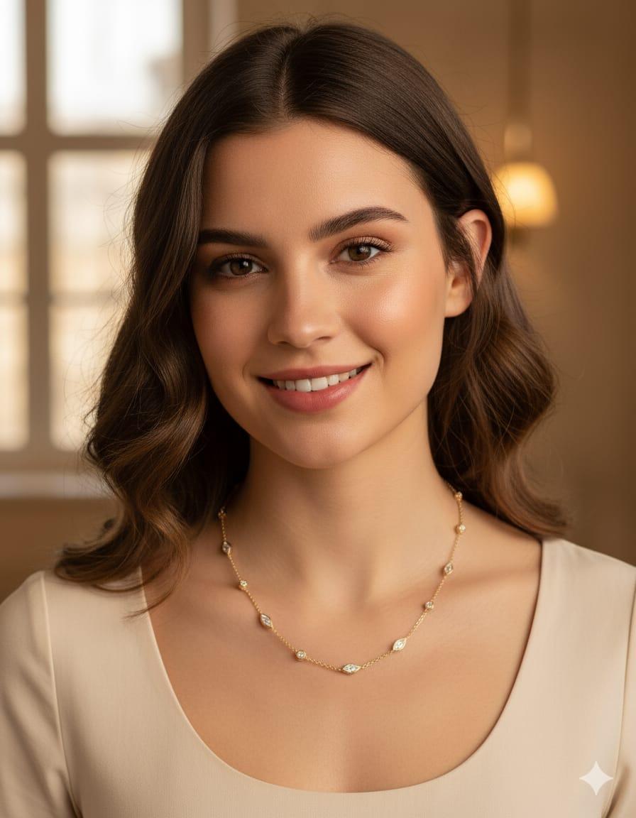 DIAMONDS BY THE YARD NECKLACE YELLOW GOLD