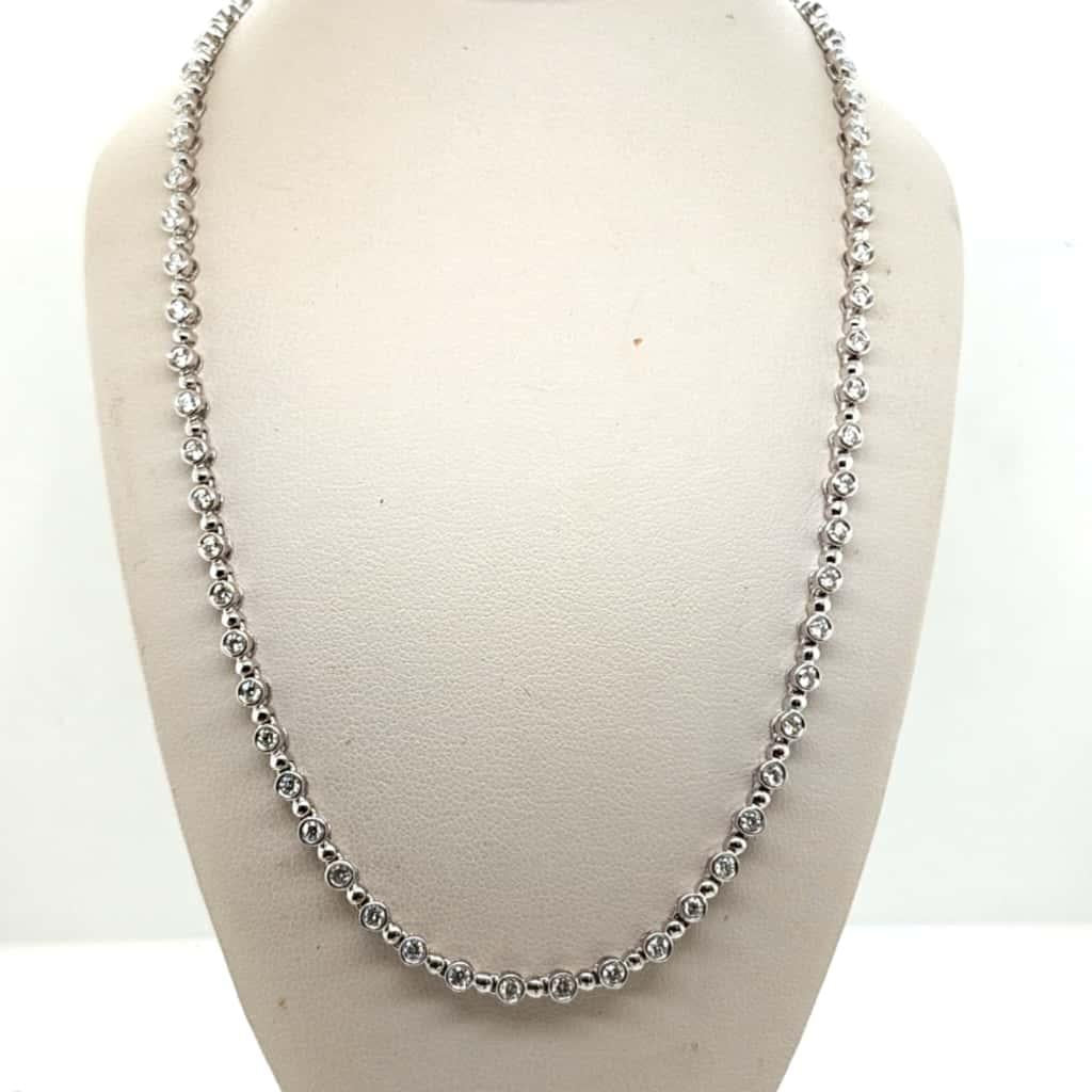DIAMOND BY THE INCH TENNIS NECKLACE 2.4CTW WHITE GOLD
