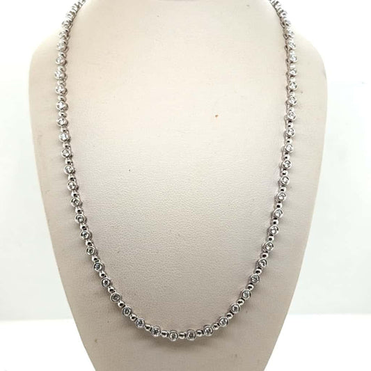 DIAMOND BY THE INCH TENNIS NECKLACE 2.4CTW WHITE GOLD