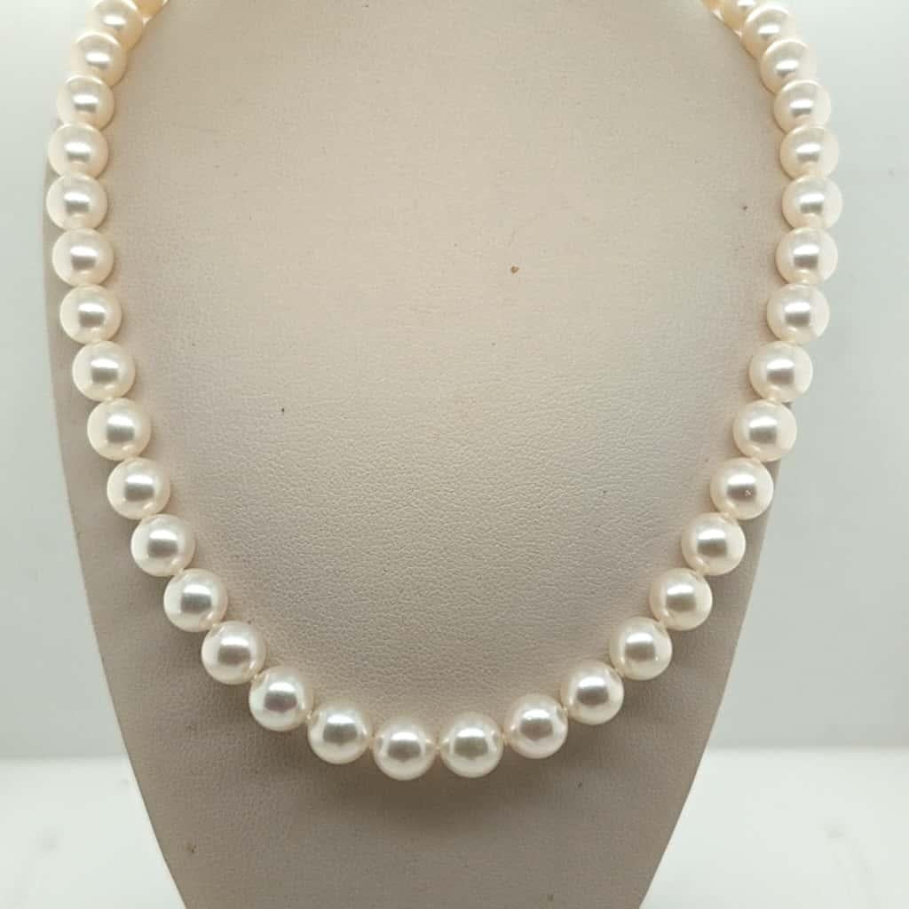PEARL NECKLACE 6.5MM WITH YELLOW GOLD CLASP