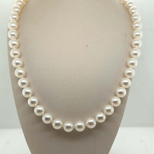 PEARL NECKLACE 6.5MM WITH YELLOW GOLD CLASP
