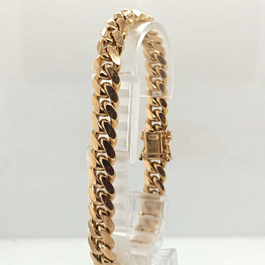 CUBAN BRACELET YELLOW GOLD 50.1 GRAMS