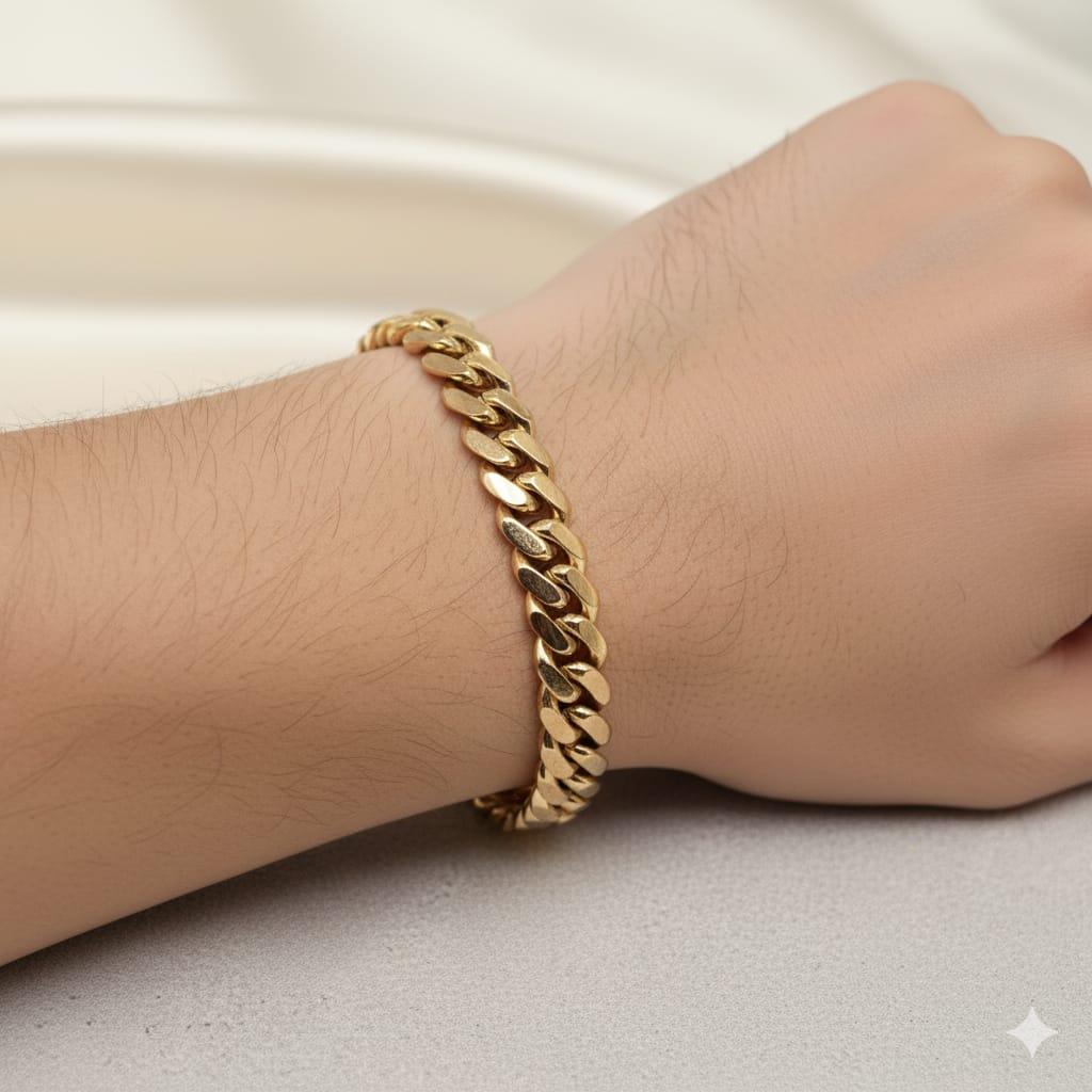 CUBAN BRACELET YELLOW GOLD 50.1 GRAMS