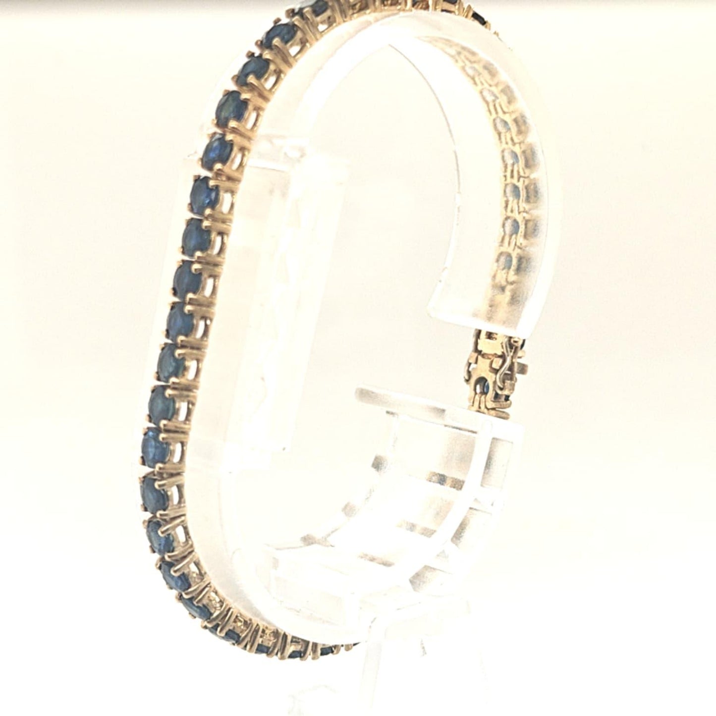 SAPPHIRE TENNIS BRACELET YELLOW GOLD