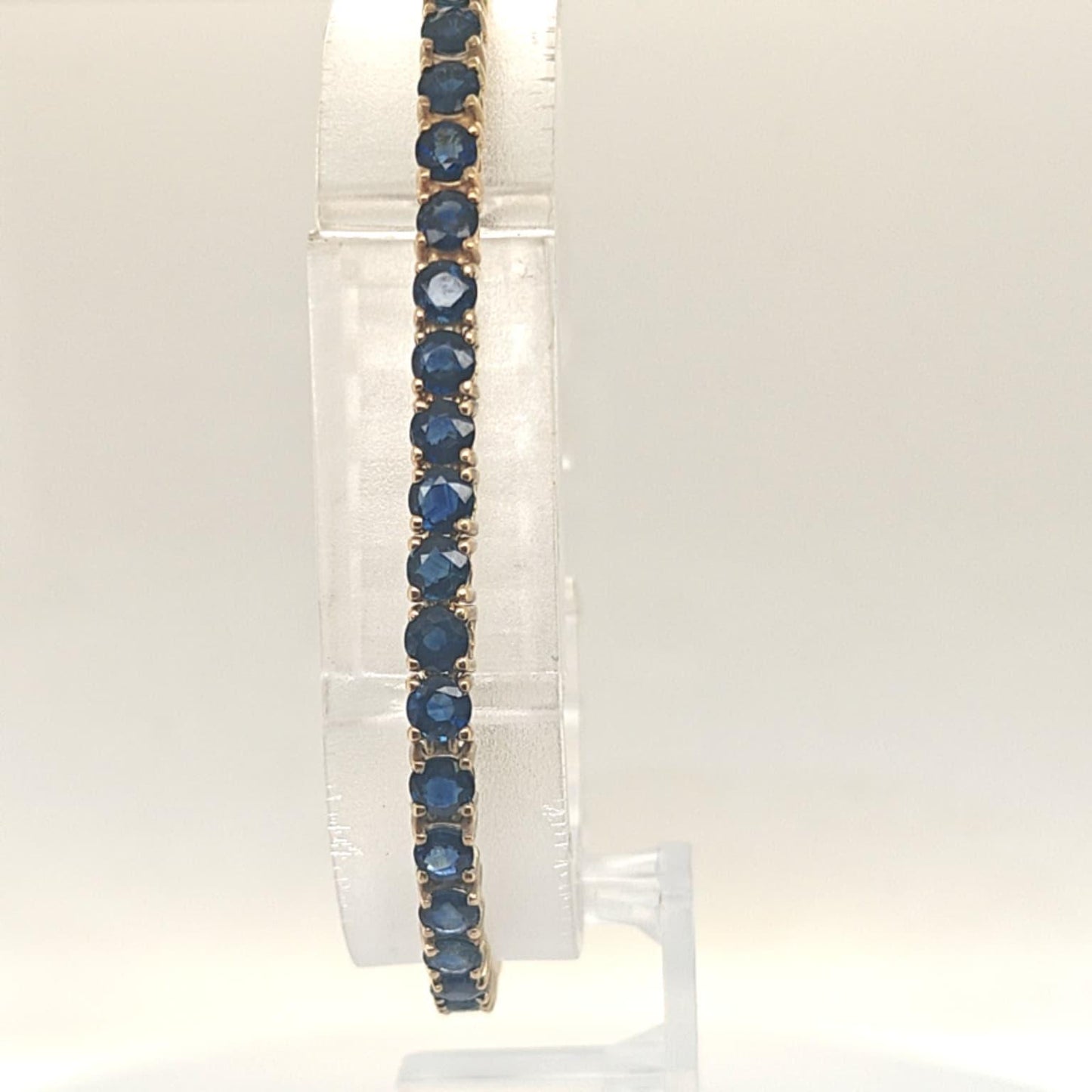 SAPPHIRE TENNIS BRACELET YELLOW GOLD
