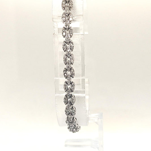 DIAMOND BRACELET 3.06CTW WHITE GOLD