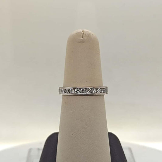 DIAMOND ETERNITY BAND RING 1.26CTW WHITE GOLD
