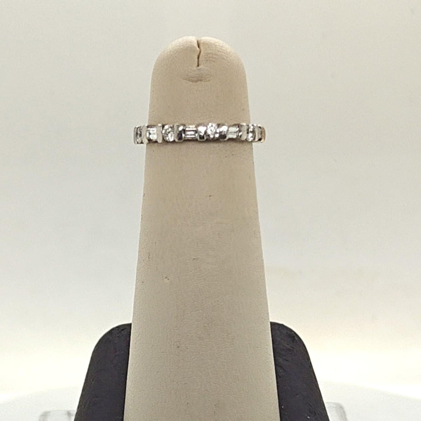 DIAMOND HALF ETERNITY BAND 0.55CTW PLATINUM