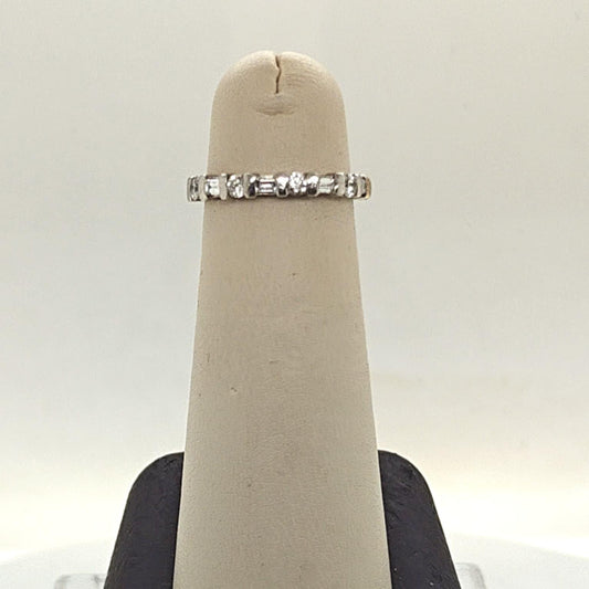 DIAMOND HALF ETERNITY BAND 0.55CTW PLATINUM