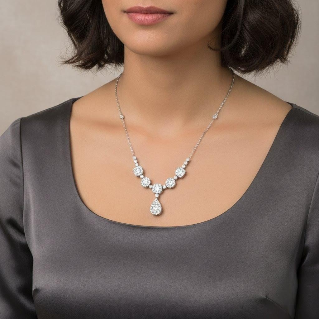 DIAMOND NECKLACE CREGG RUTH WHITE GOLD 3.60CT