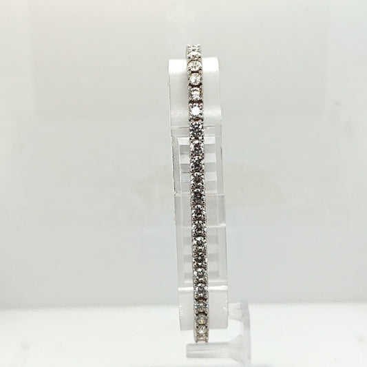 DIAMOND TENNIS BRACELET 9.72CTW WHITE GOLD