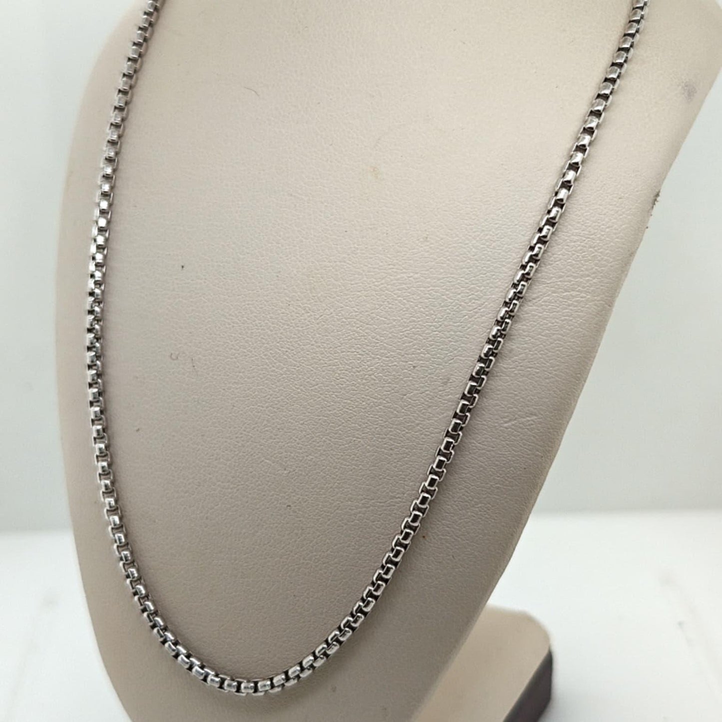 BOX LINK CHAIN WHITE GOLD 6.4G