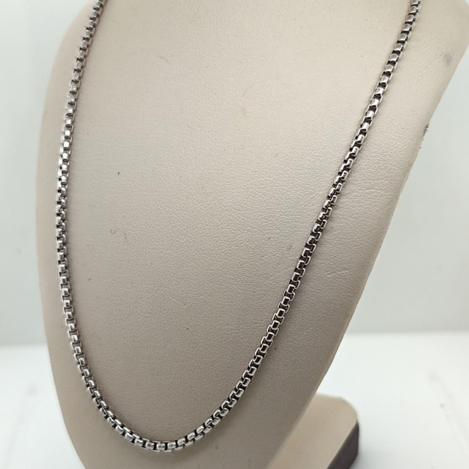 BOX LINK CHAIN WHITE GOLD 6.4G