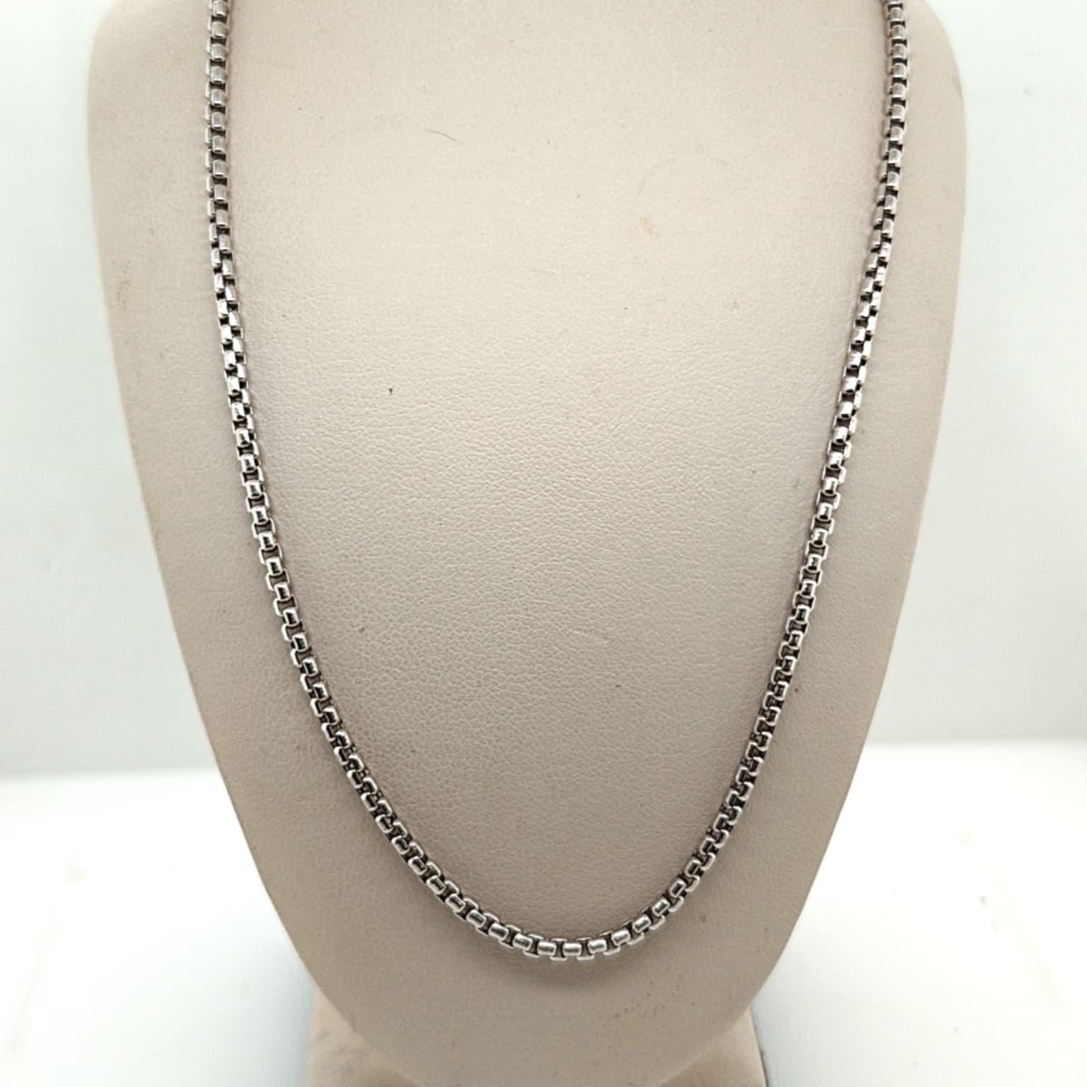 BOX LINK CHAIN WHITE GOLD 6.4G
