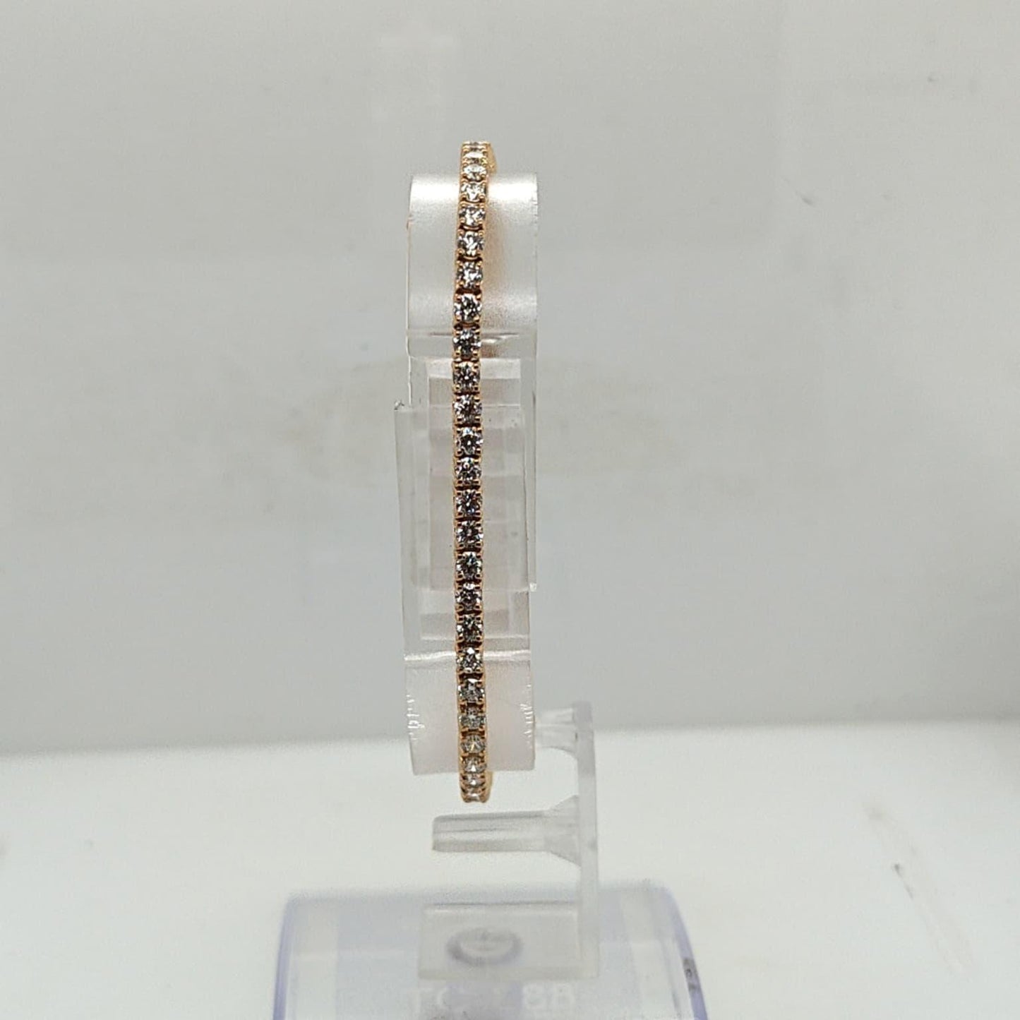DIAMOND TENNIS BRACELET 4.63CTW YELLOW GOLD
