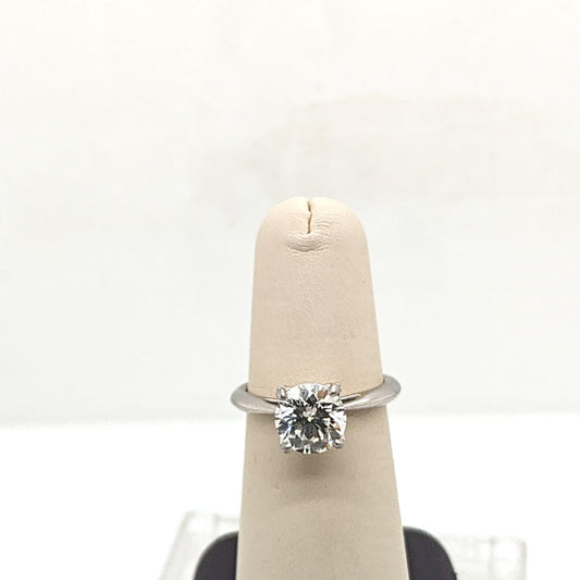 DIAMOND ENGAGEMENT RING 2.02CT ROUND GIA H-SI2 PLATINUM