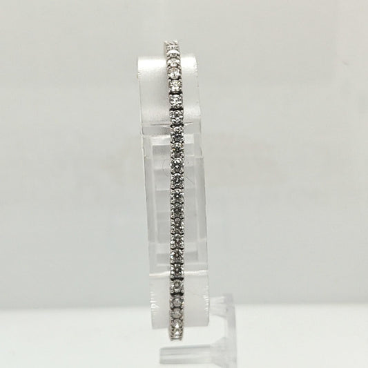 DIAMOND TENNIS BRACELET 5.83CTW WHITE GOLD