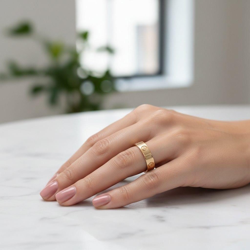 CARTIER LOVE BAND RING YELLOW GOLD SIZE 58 (8.5)