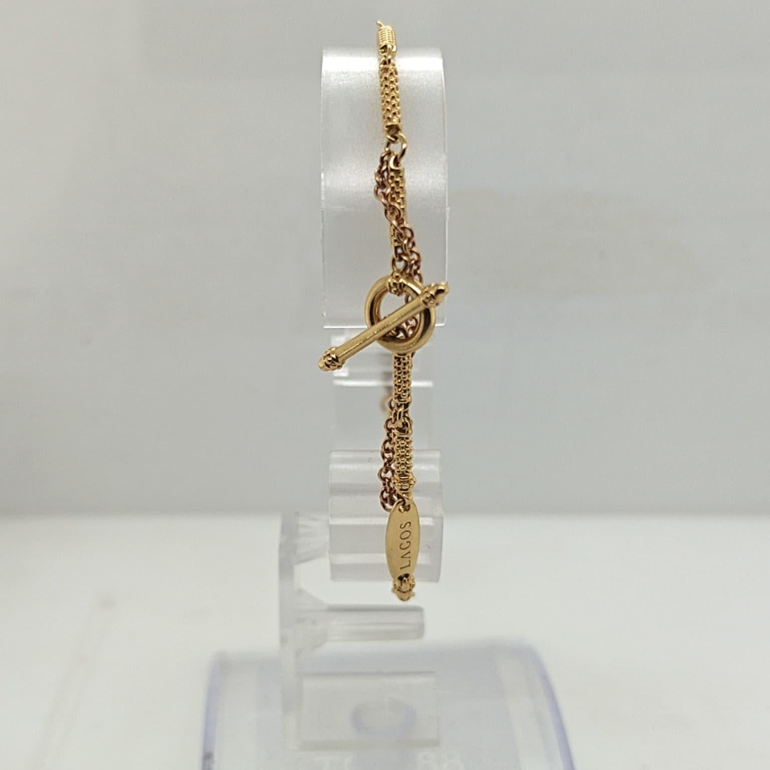 DIAMOND LAGOS BRACELET 0.40CTW YELLOW GOLD