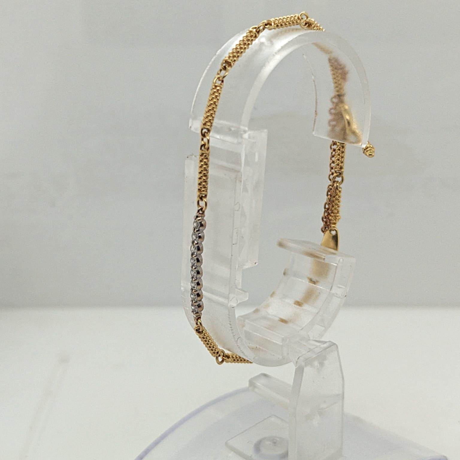 DIAMOND LAGOS BRACELET 0.40CTW YELLOW GOLD