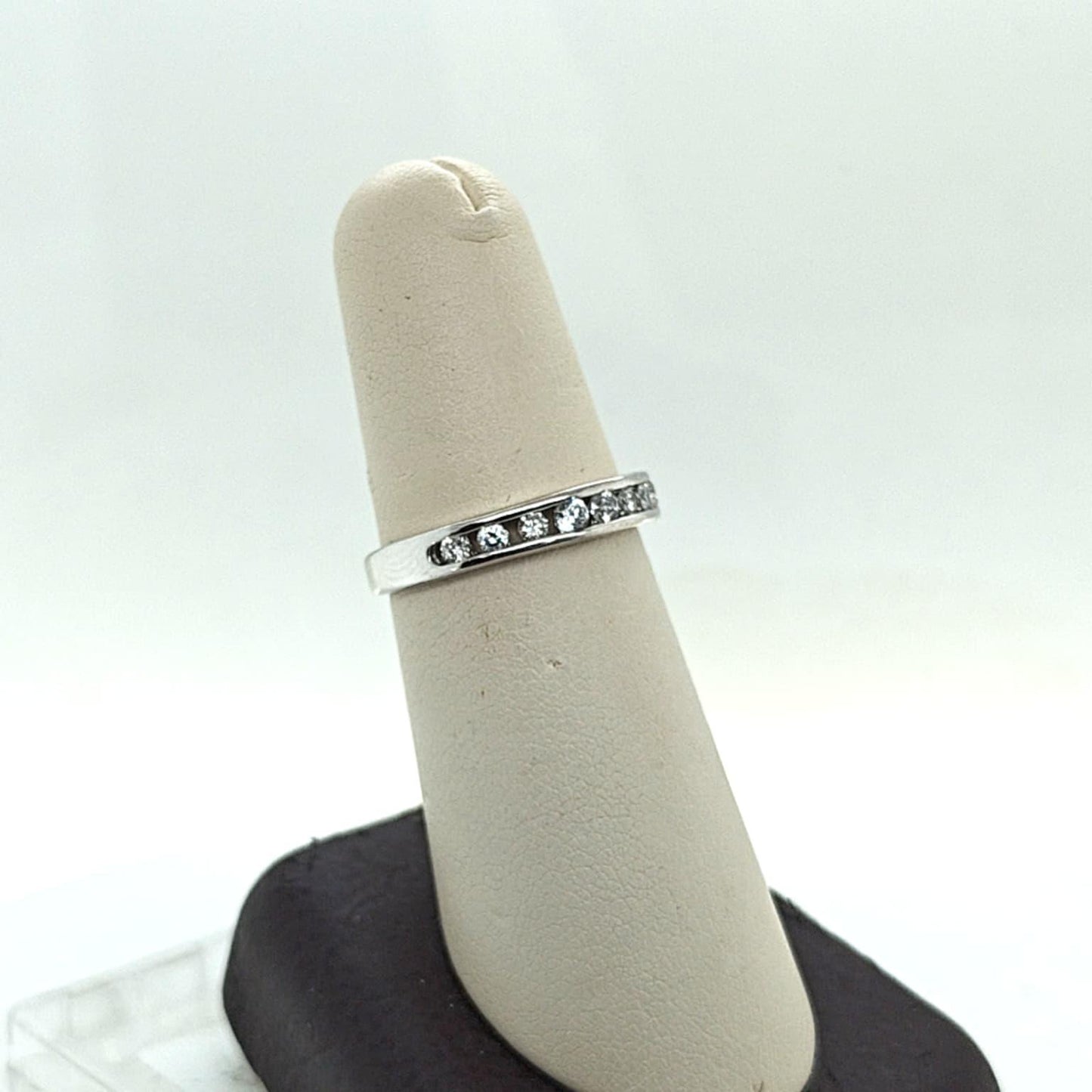 DIAMOND WEDDING BAND RING 0.27CTW WHITE GOLD