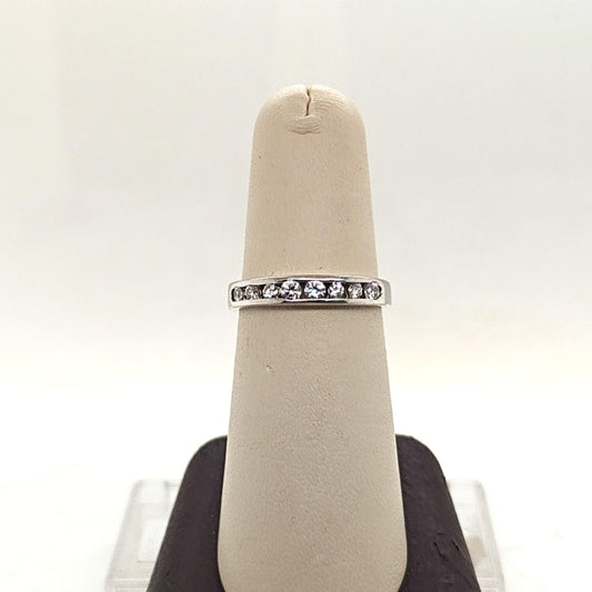 DIAMOND WEDDING BAND RING 0.27CTW WHITE GOLD