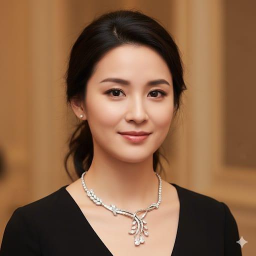 DIAMOND VINTAGE DROP NECKLACE 12.82CTW PLATINUM