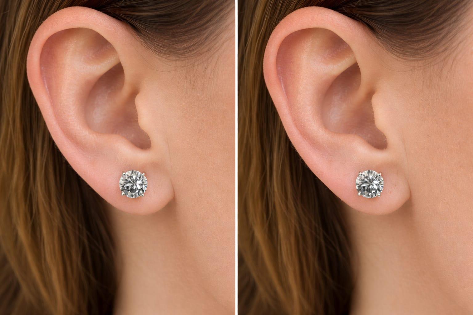DIAMOND STUD EARRINGS 14KT 2.11CTW WHITE GOLD